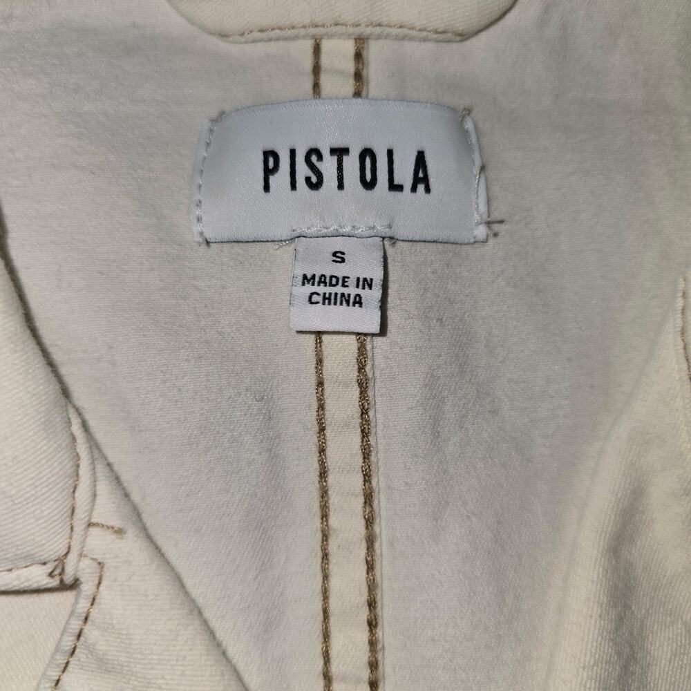 Pistola Parker Romper Womens Small Utility Button Front Short Sleeve Ecru safari - Picture 5 of 5